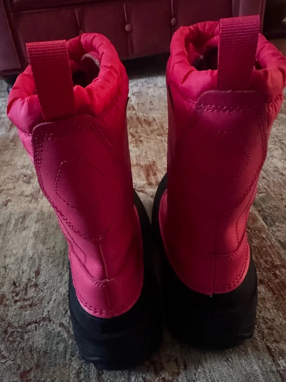 The North Face Kids Pink and Black Waterproof Snow Boots